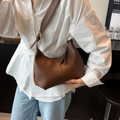 LEFTSIDE Small PU Leather Crossbody Bags for Women 2025 New Trend Retro Underarm Shoulder Bag Ladies Retro Handbags and Purses