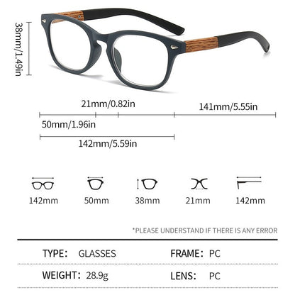 Fashion Presbyopia Reading Glasses Plastic Anti Blue Light Hyperopia Eyeglasses Eyewear for Men Women +1.0 +2.0 +2.5 +3.0 +3.5