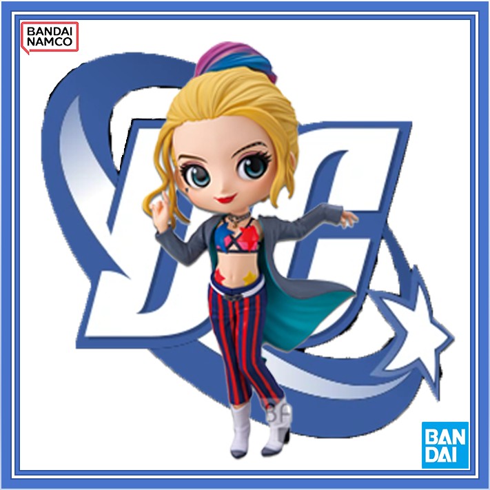 Autêntica Bandai Banpresto Qposket Esquadrão Suicida DC Hero Arlequina Fofa PVC Colecionável Figure - Presente Perfeito para Fãs