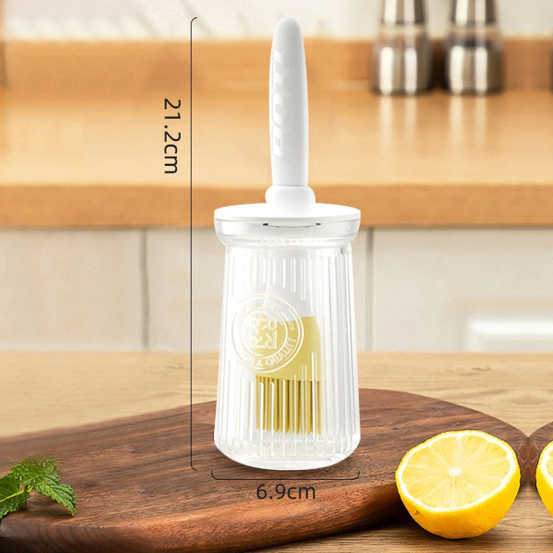 Silicone Oil Brush Temperature Resistant Oil Bottle Baking Pancake Barbecue Cooking Olive Oil BBQ Grilling Kitchen Gadget