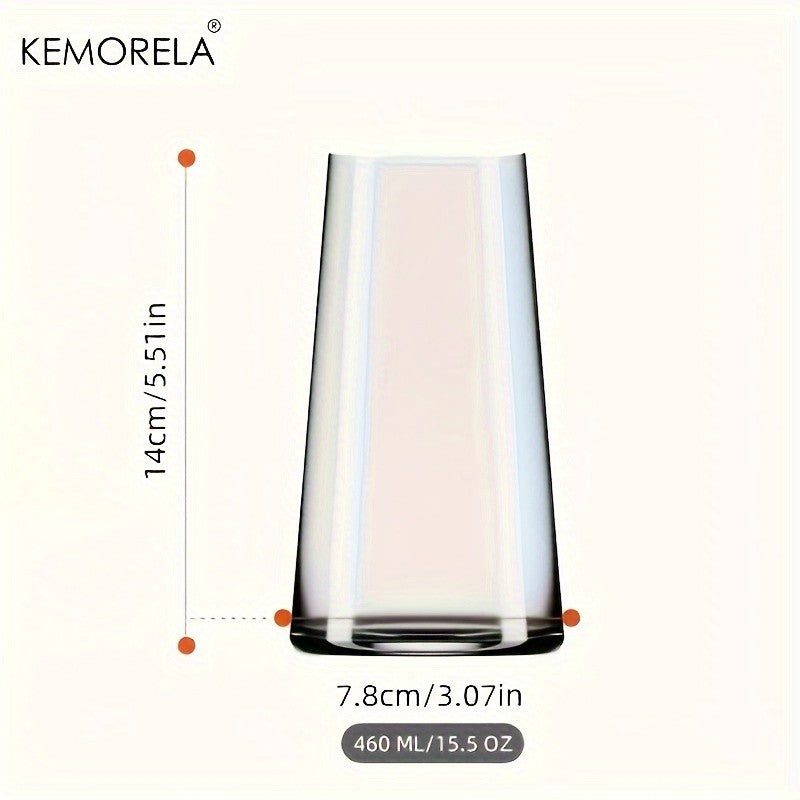 6 Copos Long Drink para Uísque e Café com Canudo de 450ml, Copos para Suco Adequados para Coquetéis e Cerveja, Conjunto de Utensílios de Bar