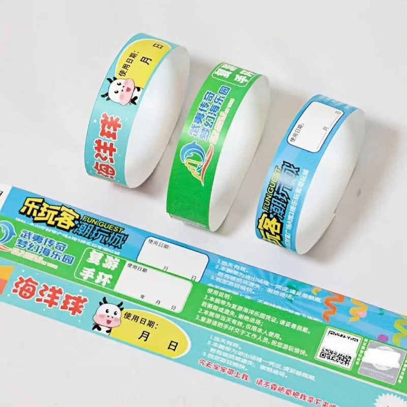100/300/500/1000pcs Party Custom Bracelets Event Wristbands Customized Personalized Colored Wrist Band For Wedding Strap Meeting