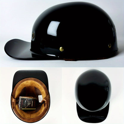 Capacete de Motocicleta Elétrica para Pilotagem de Locomotivas, Capacete Retrô Meio Capacete para Harley, Capacete Universal para Todas as Estações, Atacado de Capacetes