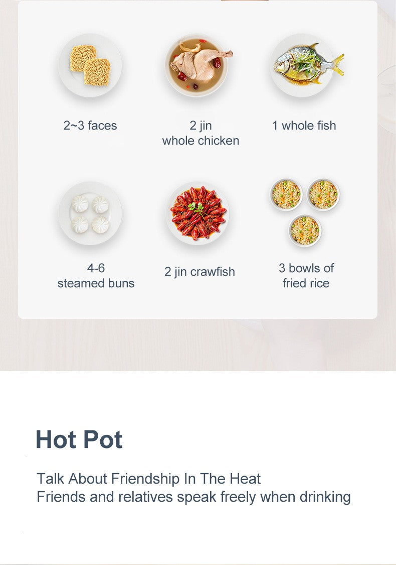 Panela Elétrica de Arroz Multicooker Multifuncional Panela de Sopa Mini Hotpot Eletrodomésticos de Cozinha Ofertas para 1-2 Pessoas