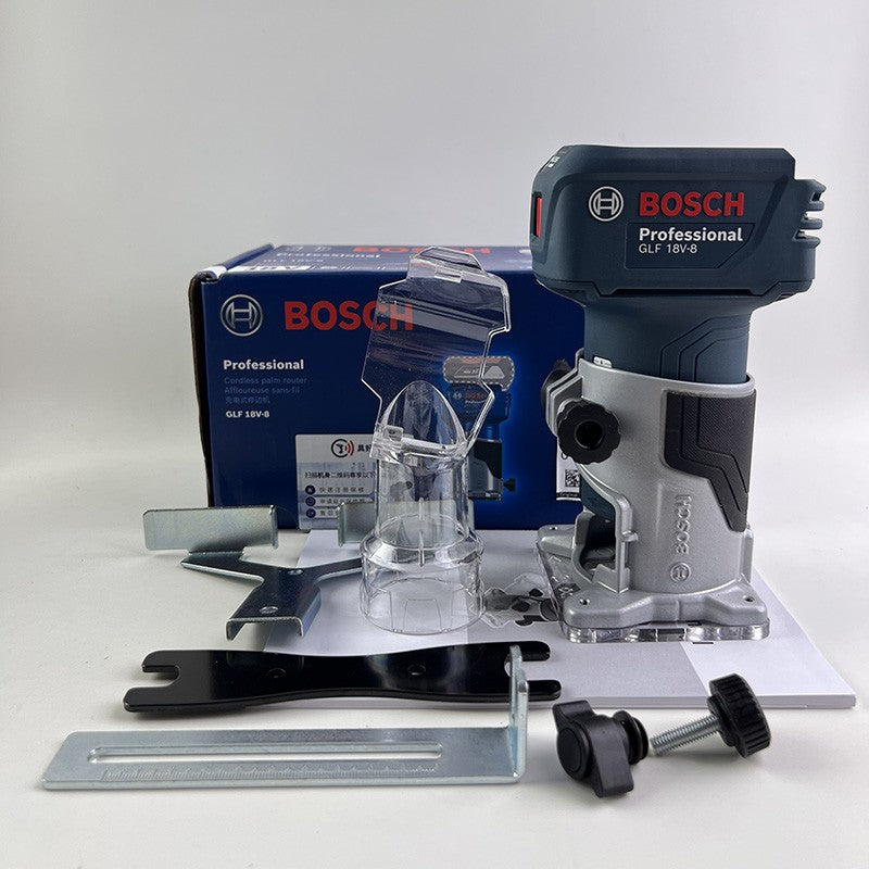 Bosch Tupia Laminadora a Bateria Brushless GLF18V-8 Multifuncional Fresadora para Bakelite Marcenaria Ferramenta Elétrica para Chanfrar Madeira