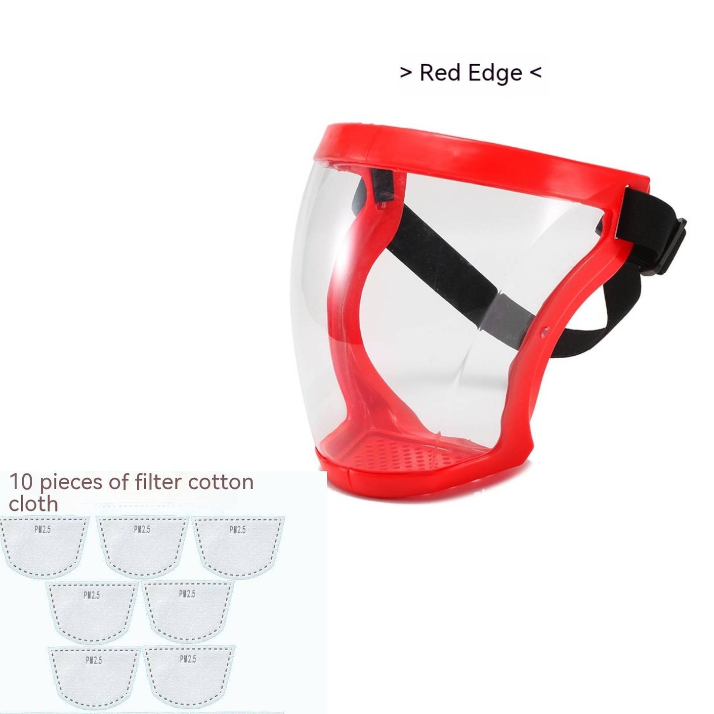 Protetor Facial Transparente Escudo Facial Super Protetor para Trabalho Roçagem Antipoeira Antiembaçante Máscara Facial Completa para Cozinha à Prova de Óleo