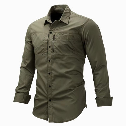 High Quality Cotton 100% Men Outdoor Long Sleeved Cargo Shirts Man Multi Pockets Loose Shirts New Male Solid Casual Shirts Eu3XL