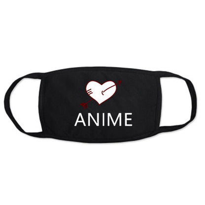 1PCS Black Mouth Mask Big Size Stop Air Pollution Home Cartoon Lovely Cotton Funny Teeth Masks Keep Warm Mouth Muffle Respirator