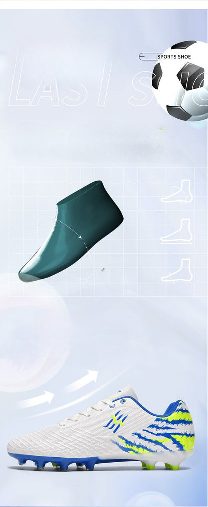 Unisex Youth Soccer Cleats Lightweight FG Football Shoes for Match Training Enhanced Grip Durable Comfortable