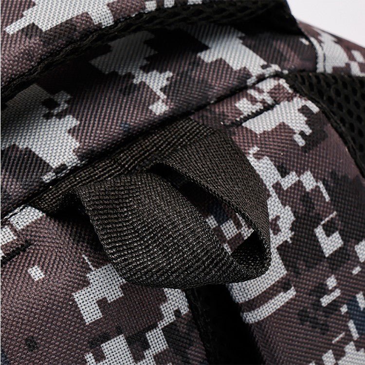Mochila camuflada unissex | bolsa de viagem multi-bolso, adequada para atividades ao ar livre e viagens curtas - mochila de trilha preta