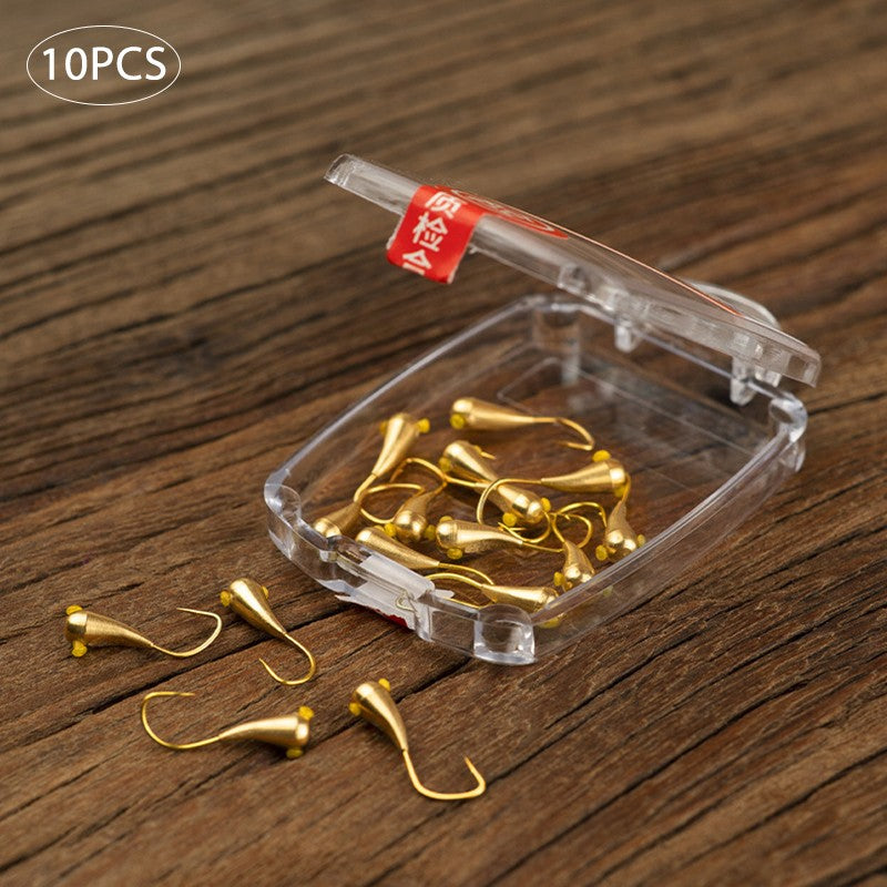 10 Anzóis de Pesca de Alta Resistência à Ferrugem e Corrosão Compactos e Afiados para Pesca Equipamento de Pesca Suprimentos de Pesca
