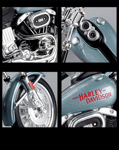 Maisto 1:18 Harley 1977 FXS Low Rider Liga de Motocicleta Modelo Diecast Metal Brinquedo Motocicleta Modelo Simulação Coleção Presente Infantil