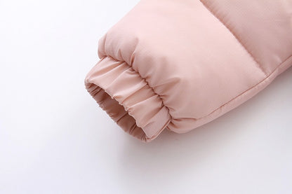 2025 Russian Winter Jumpsuit For Kids Plus Velvet Hooded Newborn Baby Romper 0-2 Years Infant Girl Winter Overalls Baby Snowwear