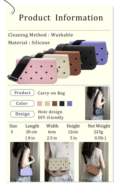 New Arrival Trend Messenger Bag Fashion Silicon Crossbody Bag for Women Girls Pretty Style Outdoor Shipping Beach Party Handbag