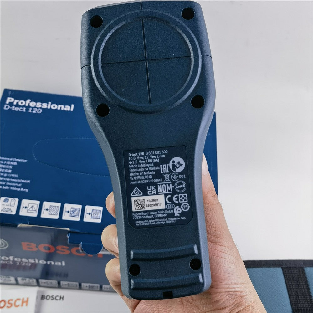 Detector de metais Bosch D-tect 120 Professional Scanner intuitivo de radar Para quase todos os materiais Detector de parede de alta precisão