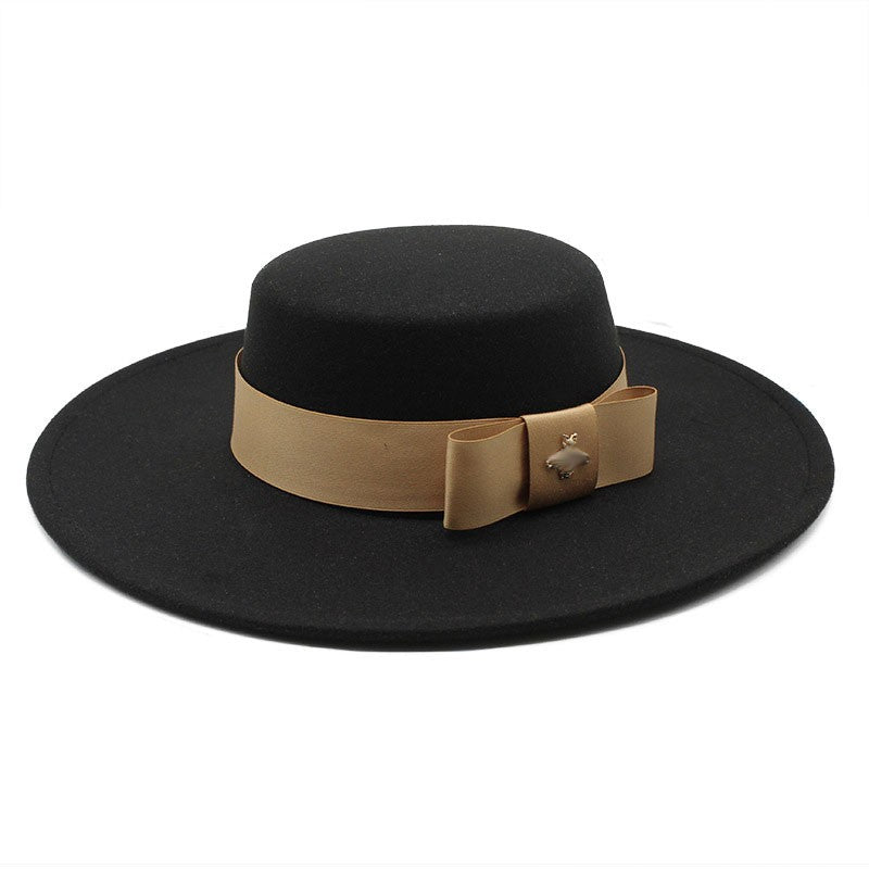 CHAPÉU FEMININO Chapéu Coco Chapéu Fedora Para Mulheres Chapéu Branco Plano Cinto De Luxo Senhoras Chapéu De Casamento Chapéus Fedora Outono Inverno ?????
