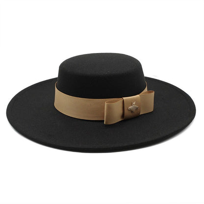CHAPÉU FEMININO Chapéu Coco Chapéu Fedora Para Mulheres Chapéu Branco Plano Cinto De Luxo Senhoras Chapéu De Casamento Chapéus Fedora Outono Inverno ?????