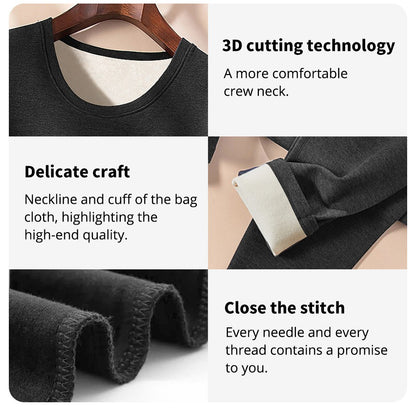 Autumn and winter men's long-sleeved trousers suit comfortable leisure sports warm suit plus size fat men's home underwear suit