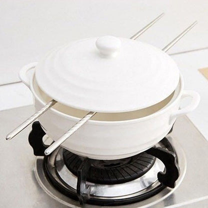 1 Pair Cooking Chopsticks Stainless Steel Chopsticks Extra Long Frying Chopsticks Hot Pot Long Chopsticks Dishwasher Safe 38cm