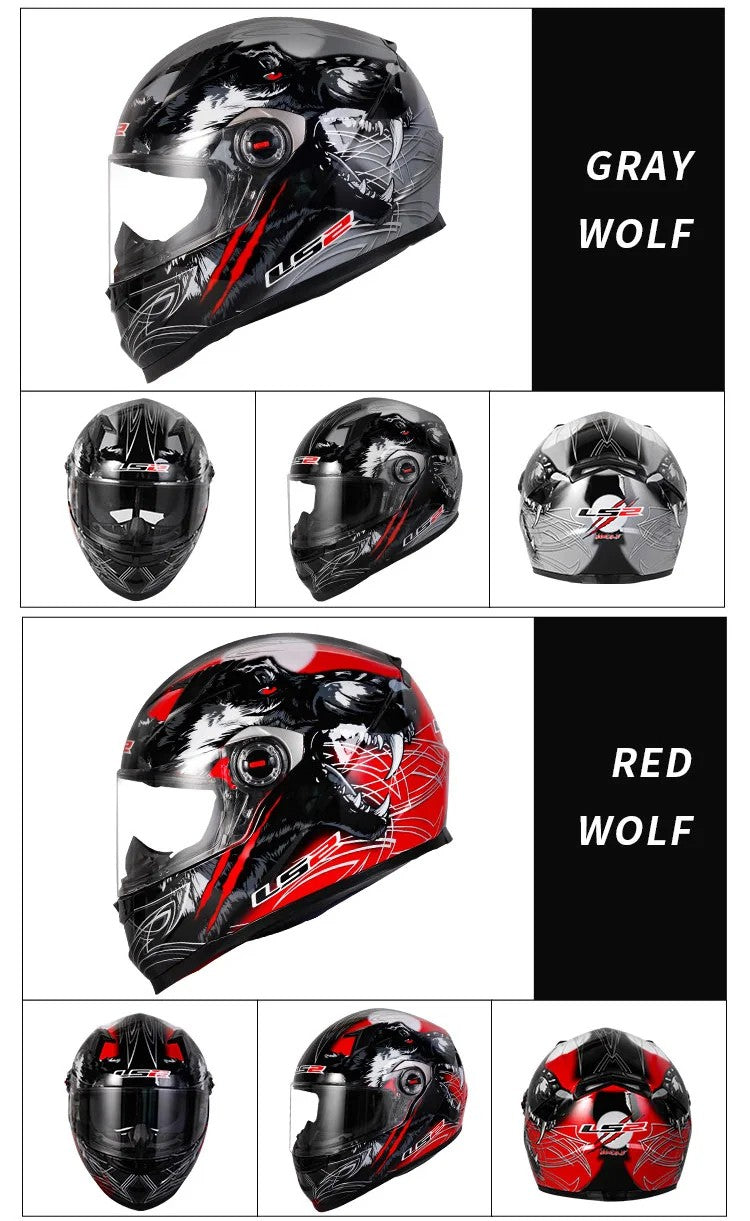 Capacete de motocicleta LS2 FF358 Capacete integral LS2 Draze para homens e mulheres Capacete de corrida de moto com casco de ABS Cascos Para Moto Aprovado pela ECE