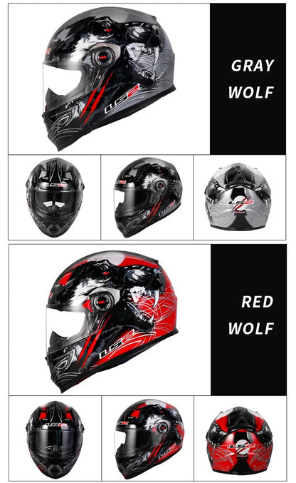 Capacete de motocicleta LS2 FF358 Capacete integral LS2 Draze para homens e mulheres Capacete de corrida de moto com casco de ABS Cascos Para Moto Aprovado pela ECE