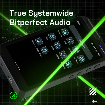 HiBy R4 ES9018Q2M*4 Android12 HiFi Music Player MP3 Áudio Bluetooth WiFi DSD256 MQA 16x USB DAC Amplificador de Fone de Ouvido 11hr 4.7'' OPA1652