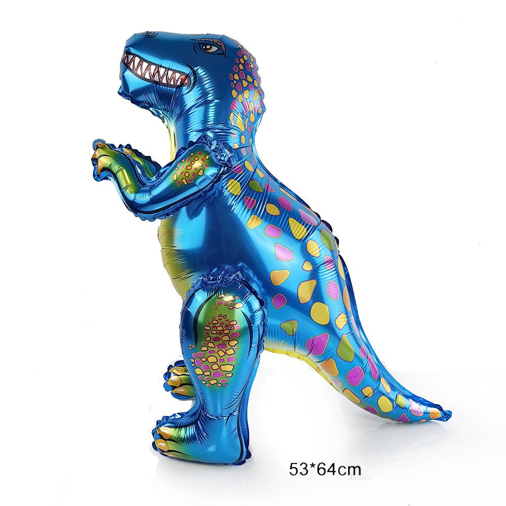Dinosaur Party Decor 32inch Dinosaur Number Balloons 1-3 Year Olds Kid Birthday Baby Shower Matte Cartoon Foil Balloon Decors