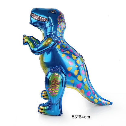 Dinosaur Party Decor 32inch Dinosaur Number Balloons 1-3 Year Olds Kid Birthday Baby Shower Matte Cartoon Foil Balloon Decors