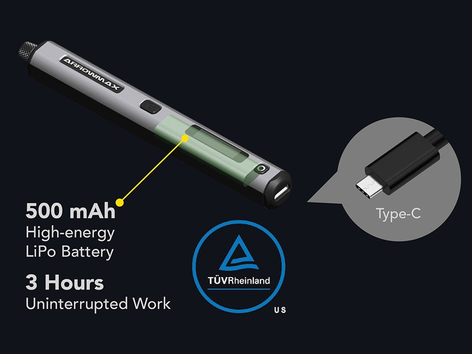 Mini Furadeira Elétrica ARROWMAX Ferramenta Rotativa Furadeira Sem Fio Recarregável para Artesanato Madeira Plástico Alumínio Moeda Casa DIY SDS Ultra