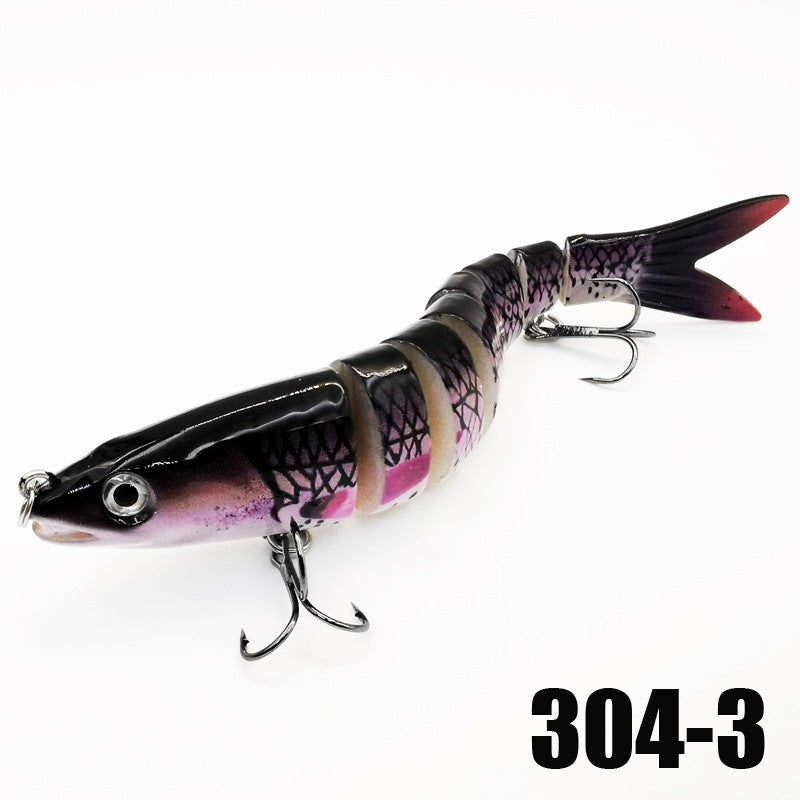Iscas de Pesca Multi Articuladas Swimbait Crank Bait Isca Artificial Biônica de Afundamento Lento Água Doce Água Salgada Acessórios de Pesca de Truta Baixo