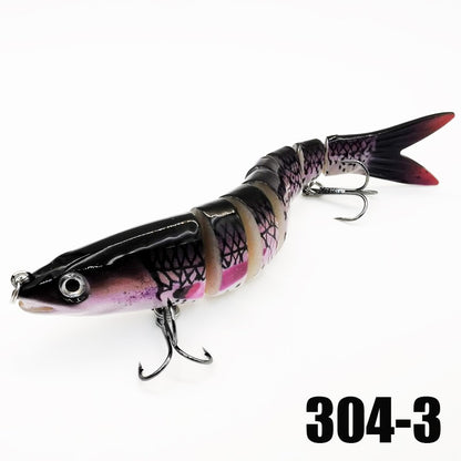 Iscas de Pesca Multi Articuladas Swimbait Crank Bait Isca Artificial Biônica de Afundamento Lento Água Doce Água Salgada Acessórios de Pesca de Truta Baixo