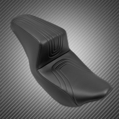 Assento de motocicleta bipartido para piloto e passageiro Harley Touring Street Glide Road King FLTR FLHT FLHR 2009-2023