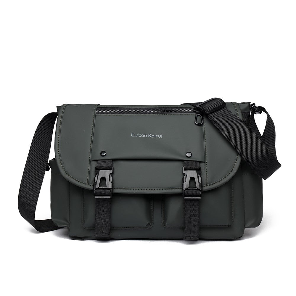 Single Shoulder Bag, Retro Mailman Bag, 2025 New Casual Crossbody Bag, Large Capacity Canvas Bag, Commuting Men's Bag