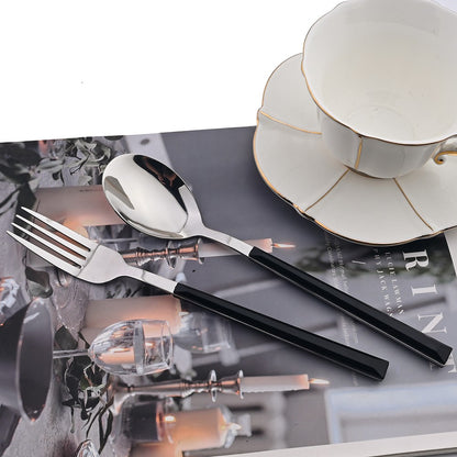 Conjunto de Talheres 30 Peças Aço Inoxidável Imitação Mármore Garfo Colher Faca Jantar Cozinha Louça Utensílios de Mesa Conjunto