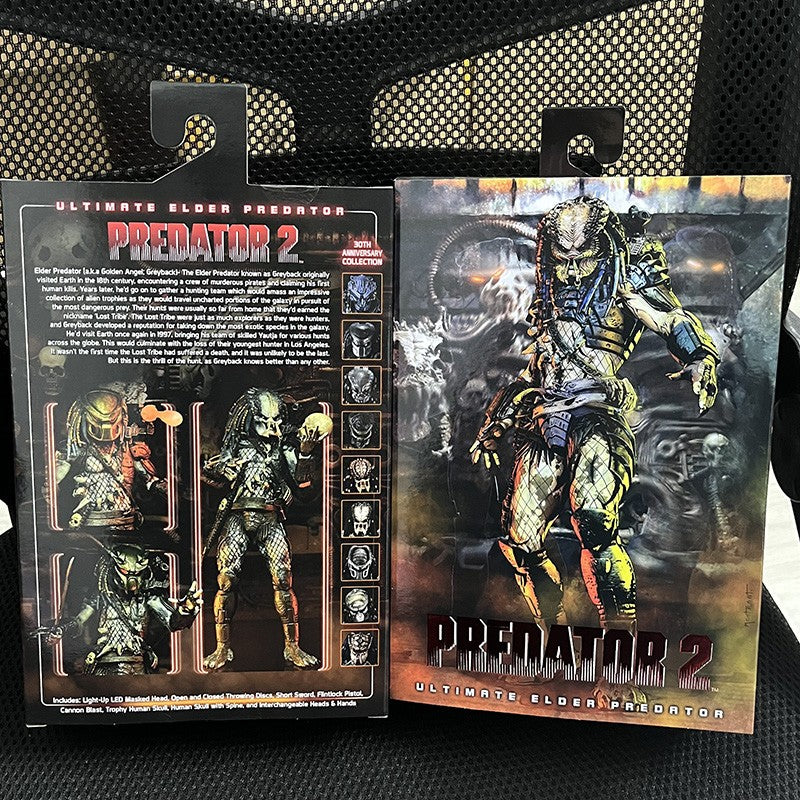 Original NECA Ultimate Elder Predator Action Figure Model Toys Joint Movable Horror Doll Christmas Present For Children