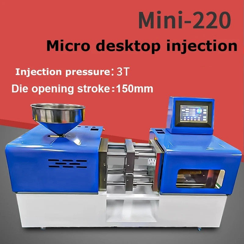 Máquina de Moldagem por Injeção Micro de Bancada 4T para Produção de Peças Plásticas Micro ABS PLA PC PE Polímero
