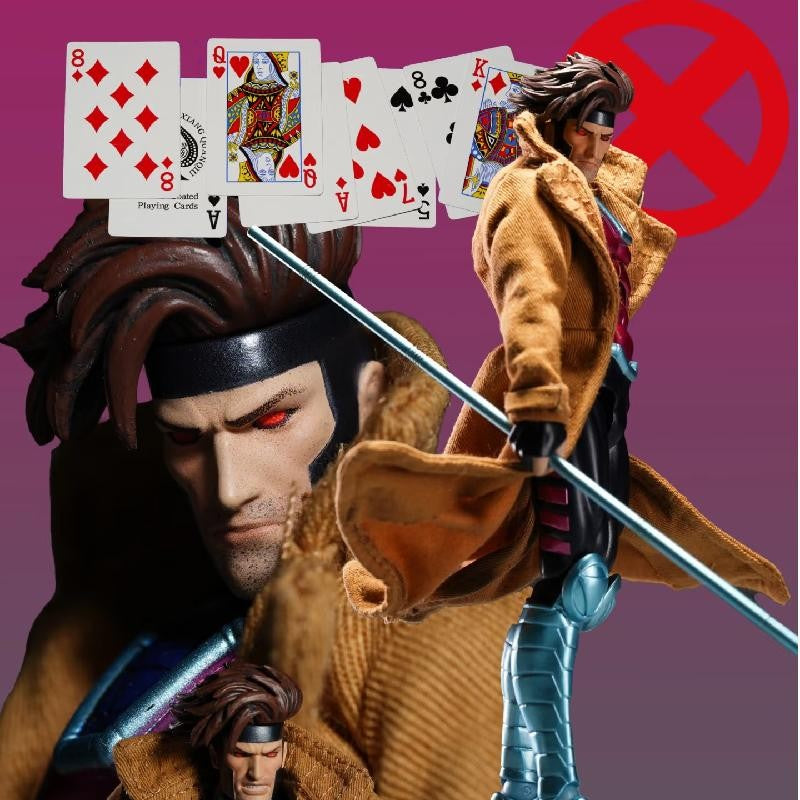 Em Estoque Ct Toys Boneco Gambit Mafex 131 X-Men Wolverine Shf Anime Action Figure Estatueta Modelo Presentes Personalizados Brinquedo Infantil