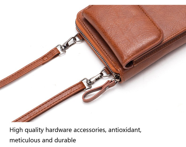 Mini versatile women's phone bag, women's crossbody bag, large capacity fashionable niche phone bag