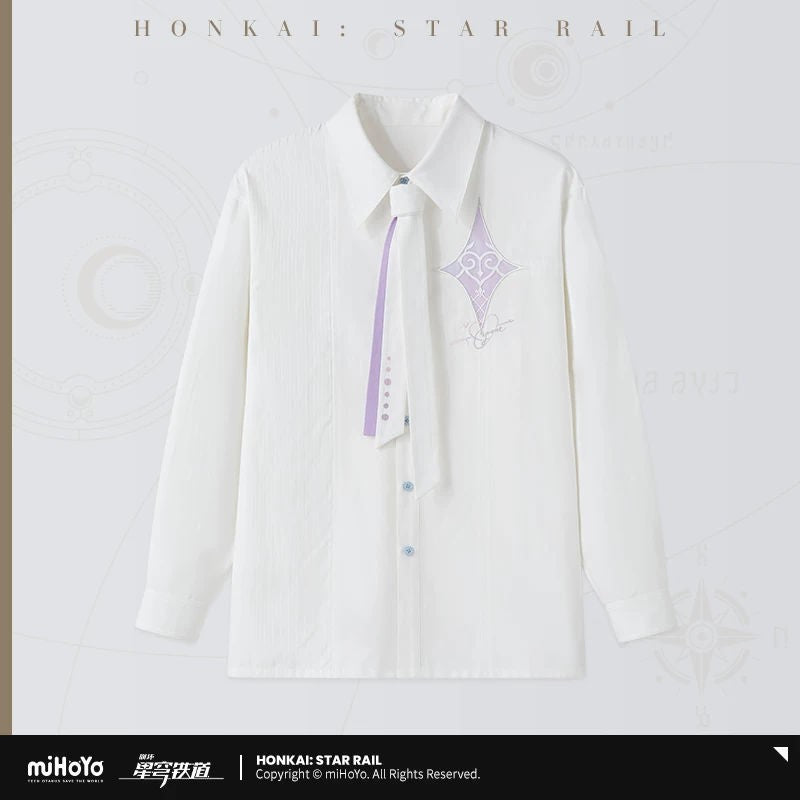 [Genuine] miHoYo Game Cyrene Shirt Honkai Star Rail Cyrene Theme Long-sleeved Blouses Casual Costume Top Cosplay Halloween Gifts