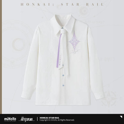 [Genuine] miHoYo Game Cyrene Shirt Honkai Star Rail Cyrene Theme Long-sleeved Blouses Casual Costume Top Cosplay Halloween Gifts