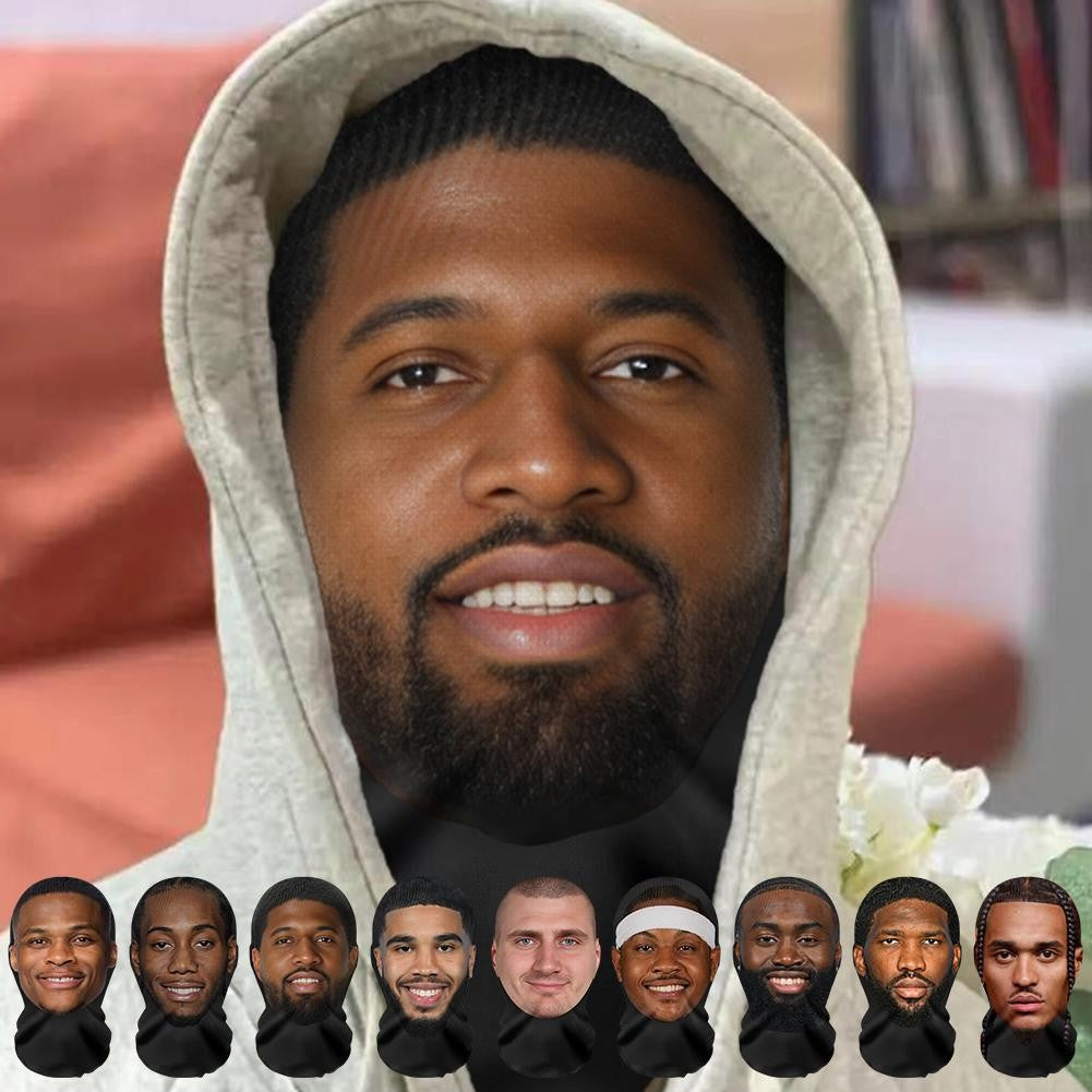 Full Face Mask Celebrity Ball-game Star Face Mask Simulation Mesh Mask For Men Party Supplies Cosplay Props Novel