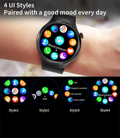 Smartwatch Masculino GT4 Pro 2026: Monitor de Saúde, à Prova D'água, Chamada BT, Tela AMOLED 360*360, Rastreamento GPS, Bússola, Novo Modelo Militar