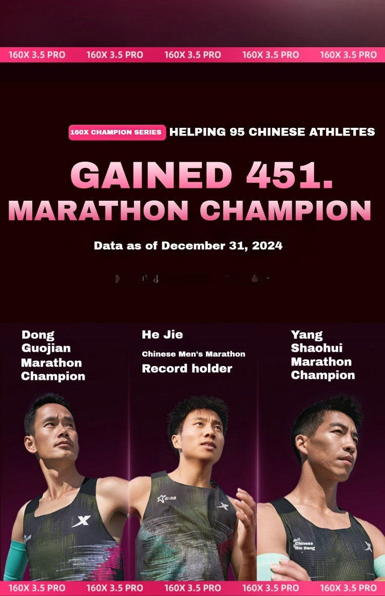 Xtep 160X 3.5 pro Running Shoes Professional Marathon PB Carbon Plate Sport Shoe Cushioning Shock Sneakers 976419110084