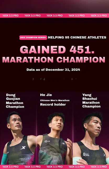 Xtep 160X 3.5 pro Running Shoes Professional Marathon PB Carbon Plate Sport Shoe Cushioning Shock Sneakers 976419110084