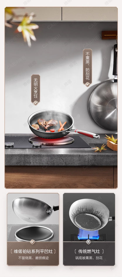 YJQ 7000W knob fire induction cooker household double stove embedded electric ceramic cooker one flat and one concave desktop