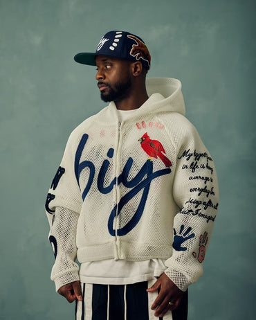 Streetwear hip-hop top letter pattern mesh breathable men hoodie 2025 fashion casual oversized clothing trendy loose sportswear