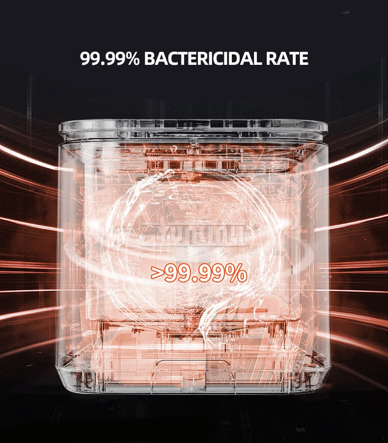 Intelligent Kitchen Dishwasher, Mini Fully Automatic Disinfection Cabinet Bowl Dishes Dishes Intelligent