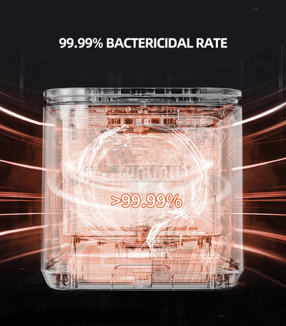 Intelligent Kitchen Dishwasher, Mini Fully Automatic Disinfection Cabinet Bowl Dishes Dishes Intelligent