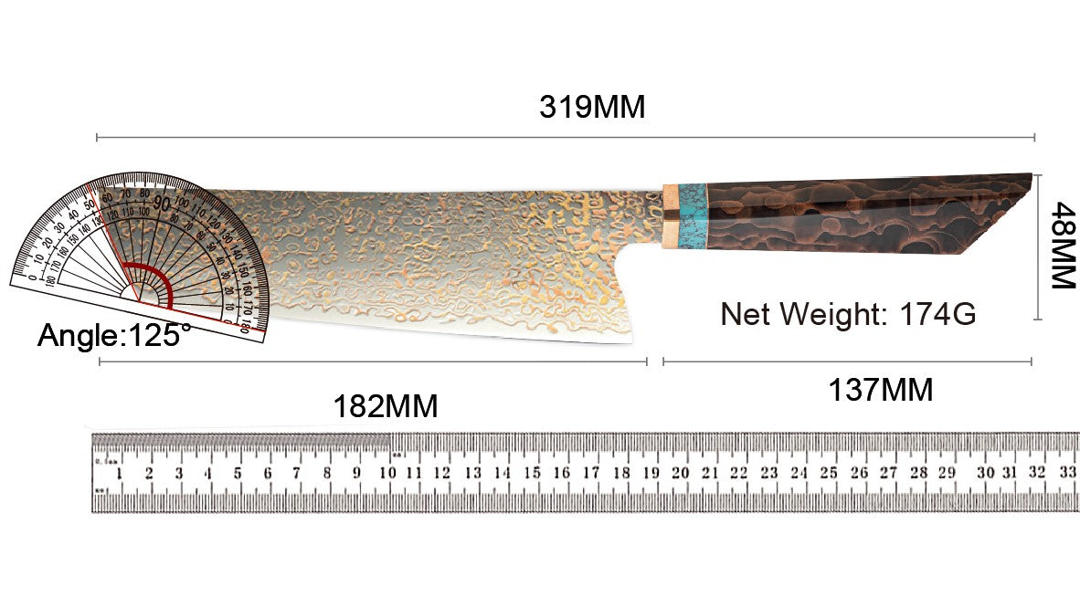 Amber VG10 Damascus Steel Kitchen Knife Set with Resin Handle, Damascus Chef Knife Set, Latest Styles, 37Layers, VG10