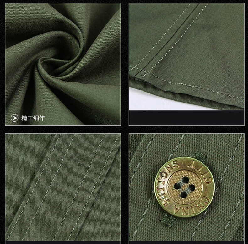 Men's Streetwear Casual Button Down Military Cargo Shirt Short Sleeve Cotton Dress Shirts For Hiking Fishing Golf Polos Shirts